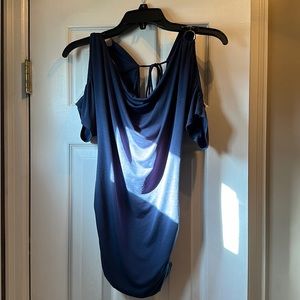 Open shoulder and open back blouse